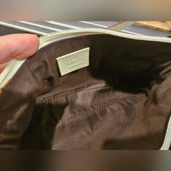 Gucci Monogram  Pochette Pink and Cream Shoulder Bag - Picture 6 of 15